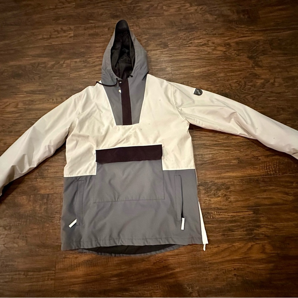 Gray and White Ski Jacket